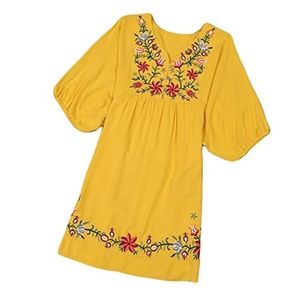 Floral Embroidered Peasant Tunic